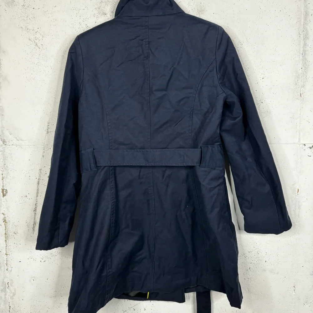 DKNY Pea Coat Navy Button Belted Jacket Coat - Picture 7 of 10